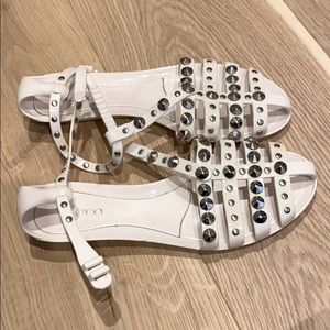 Jimmy Choo Jelly Sandals size 39 white